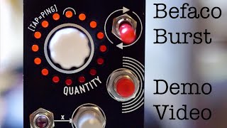 Video thumbnail for Befaco Burst Demo - Chaotic generative clocking by Synth Diy Guy