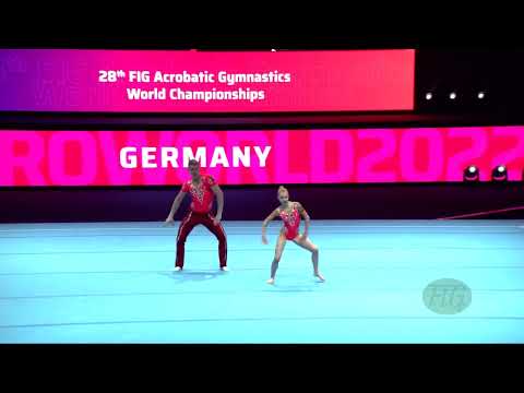 Germany (GER) - 2022 Acrobatic Worlds, Baku (AZE) - Dynamic Qualification  Mixed Pair