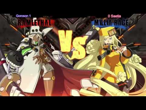 Goroson (Ramlethal) vs Saetia (Millia) - 10.04.2016 - GGXrd - Road to MFA 2016