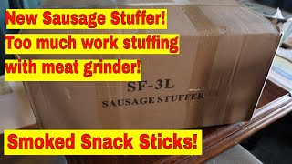 Sausage Stuffer | Meat Grinder Not Made For Stuffing | Making Snack Sticks
