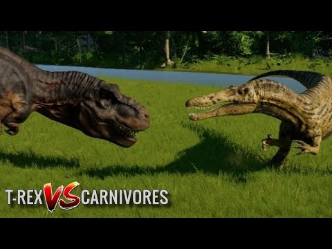 T-Rex vs Carnotaurus, Ceratosaurus, Baryonyx, Suchomimus, Majungasaurus & Metriacanthosaurus
