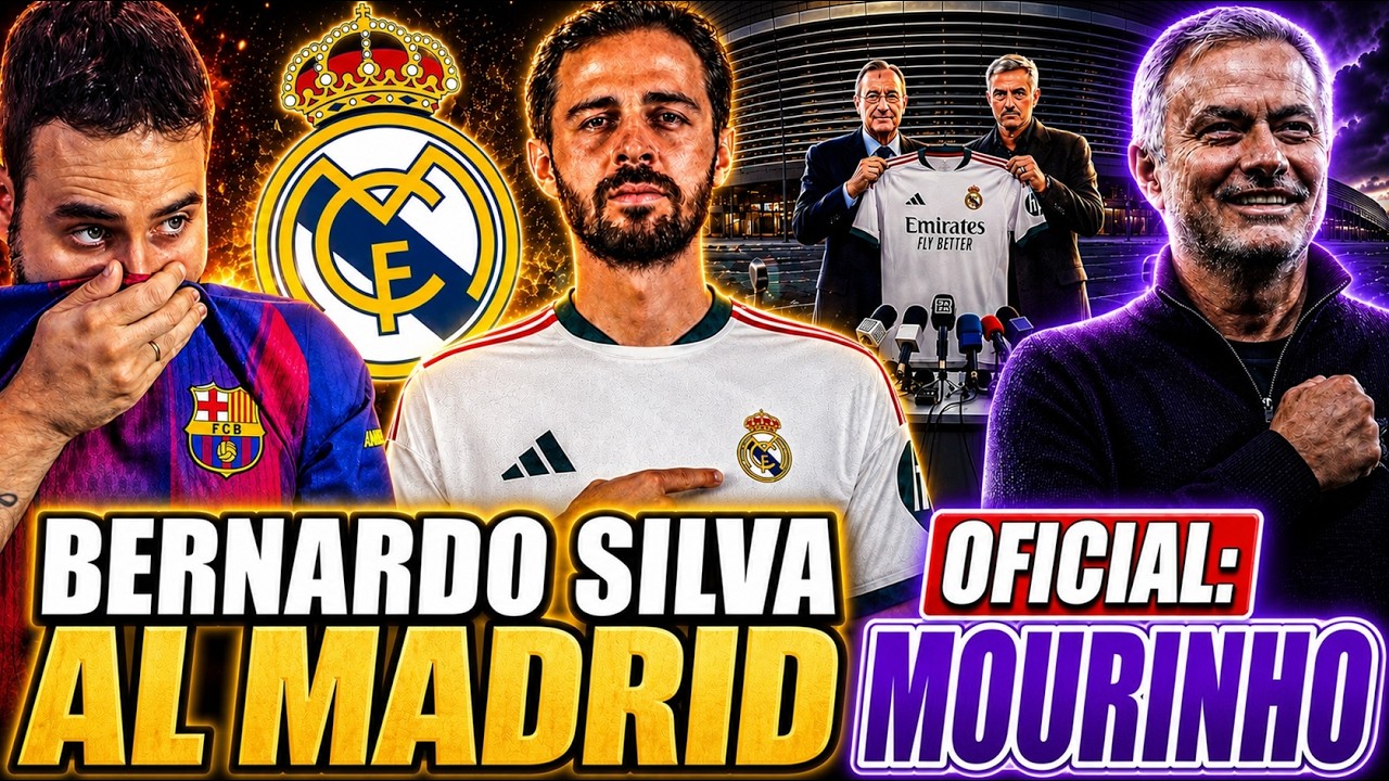 🚨CONFIRMADO: BERNARDO SILVA al REAL MADRID ¡FICHAJAZO! - OFICIAL: MOURINHO NUEVO ENTRENADOR