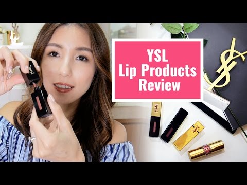 YSL Lip Products Review