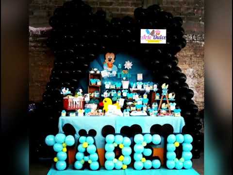 Mesa de Dulces Baby Shower Mickey Mouse Bebé/ CandyBar...