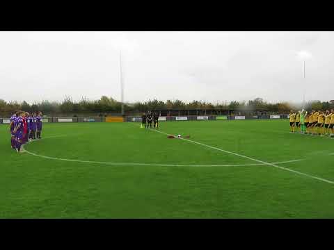 Kidsgrove Athletic and Loughborough Dynamo pay their respect to those who fell in war.