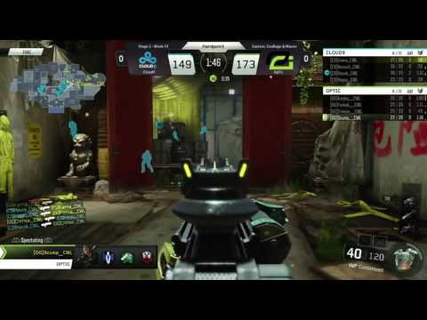 Optic vs C9 - CWL Stage 2 Week 10 - Map 1