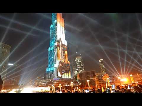 DUBAI Light up 2018 - Burj Khalifa