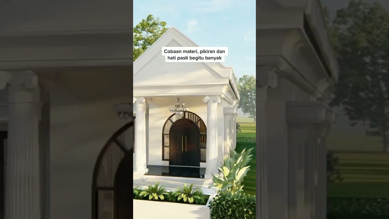 Semoga bisa bangun rumah klasik modern 1 lantai yang mewah ini