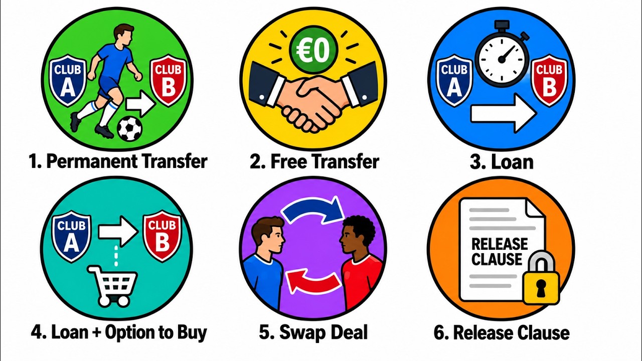 Every Football Transfer Type Explained