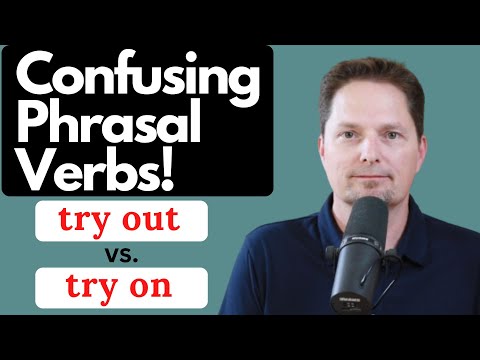 句動詞 / 試してみる、着てみる / アメリカ英語 / アメリカアクセント・トレーニング、アメリカ発音 (PHRASAL VERBS / TRY OUT, TRY ON / AMERICAN ENGLISH / AMERICAN ACCENT TRAINING,AMERICAN PRONUNCIATION)