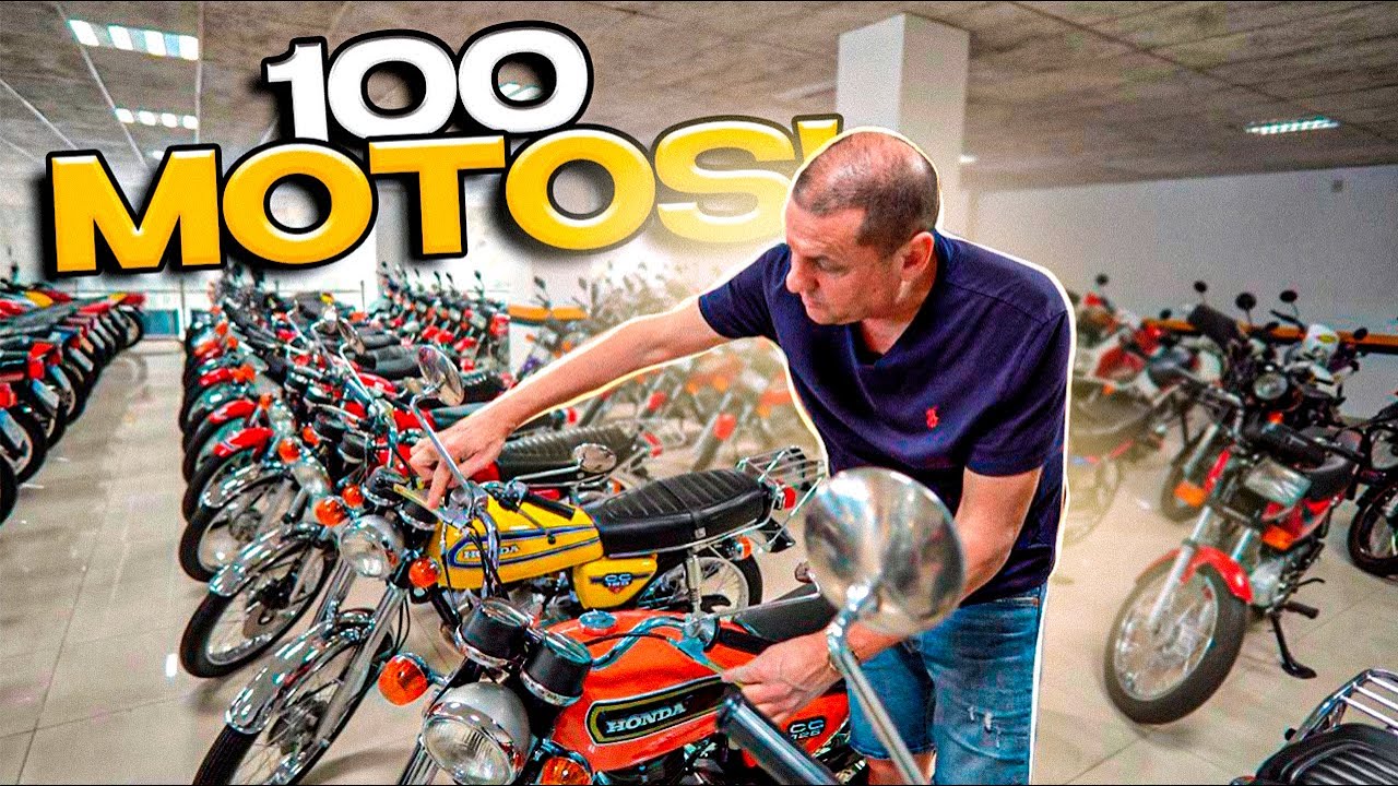 COLEÇÃO DE 100 MOTOS ANTIGAS...OS CARROS ENTÃO...