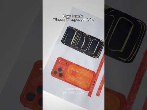 How I made iPhone 17 paper squishy
