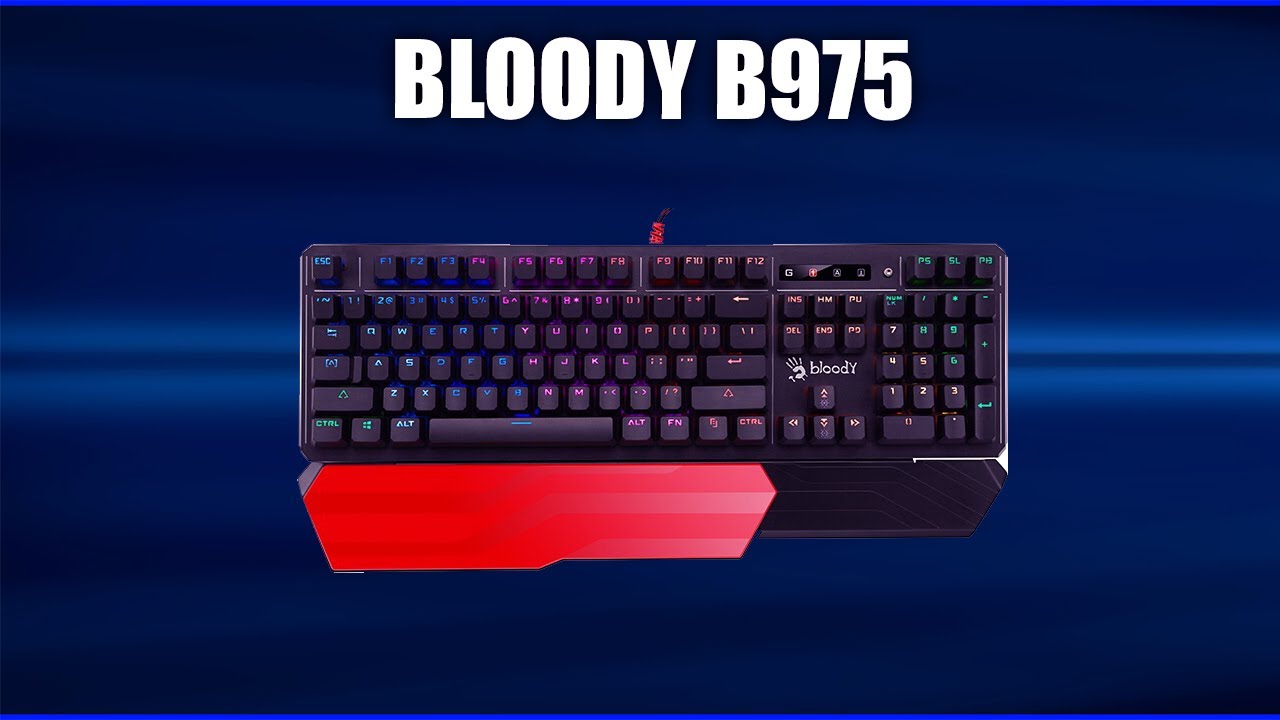 Механическая клавиатура A4Tech Bloody B975, черный