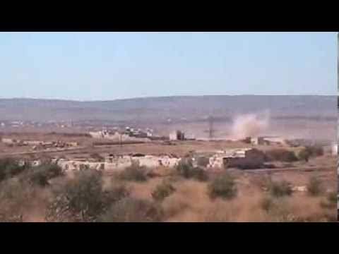 استهداف لواء درع الشمال لحاجز الزعلانة بواسطة صواريخ محلية الصنع