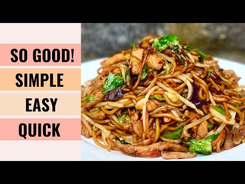 EASY & TASTY! Chicken Vegetable Chow Mein 💕 | Fried Noodles | Aunty Mary Cooks 🌷