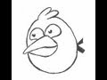 Blue birds. Angry Birds. How to draw a easy? (Синяя ...