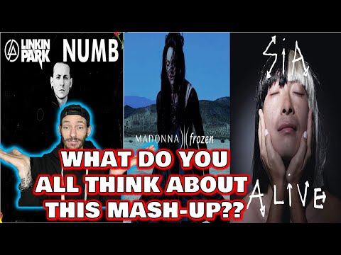 WHAT DO YOU THINK?? Madonna VS Linkin Park VS Sia - Frozen Numb Alive (REACTION)