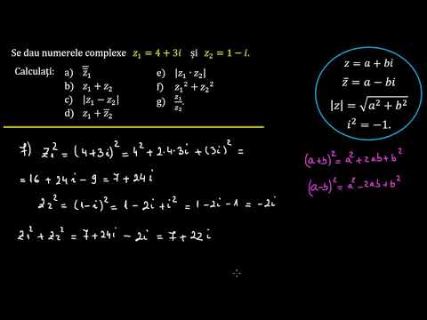 Operații cu numere complexe (forma algebrică) | Lectii-Virtuale.ro