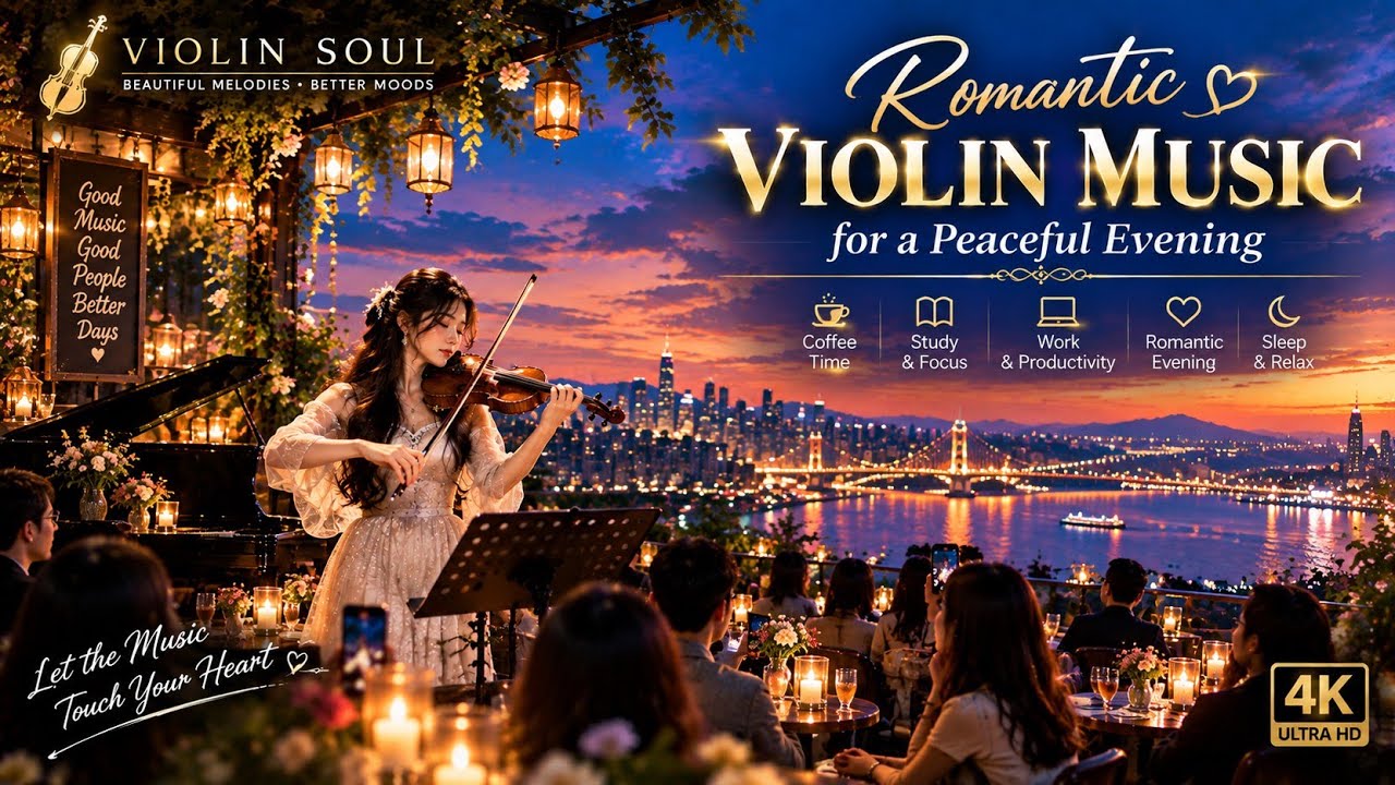 🎻 Beautiful Violin Music | Romantic Melodies for a Magical Evening
