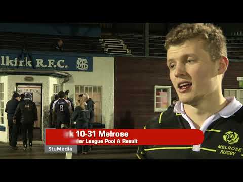 RUGBY REPORT:  SELKIRK v MELROSE - BOOKER BORDER LEAGUE - 22.12.18