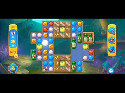 Fishdom Easy Level 11557 (with full seashell) @choraelmin