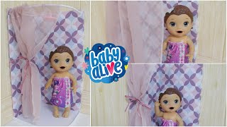 FIZ UM LINDO BOX COM CHUVEIRO PARA BABY ALIVE