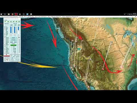 12/11/2017 -- West Coast California -- Multiple volcanoes erupting offshore? -- Full video
