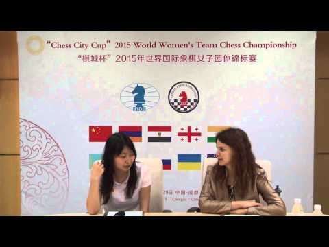 Round 6: Press-conference with Ju, Wenjun (CHN)