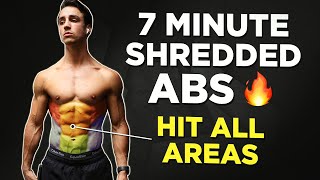 7 Minute SHREDDED ABS (NO EQUIPMENT ABS in 7 Days!)