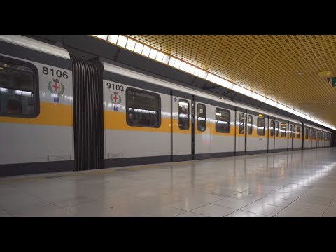 Italy, Milan, Metro night ride from MISSORI to DUOMO