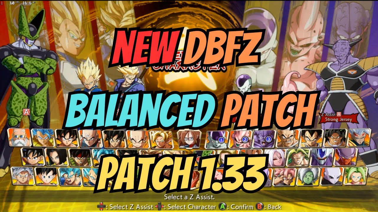 NEW DBFZ BALANCED PATCH NOTES VERSION 1.33
