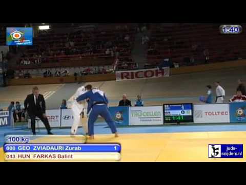 Judo 2010 World Cup Men Vienna: Zurab Zviadauri (GEO) - Balint Farkas (HUN) [-100kg]