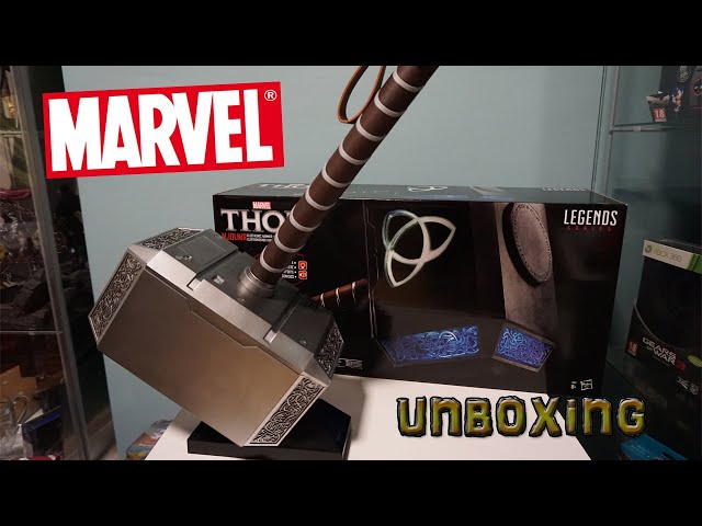 Vídeo relacionado con Marvel Legends Series Mighty Thor - Martillo electrónico Premium Mjolnir con Efectos de Luces y Sonidos - para Juegos de rol