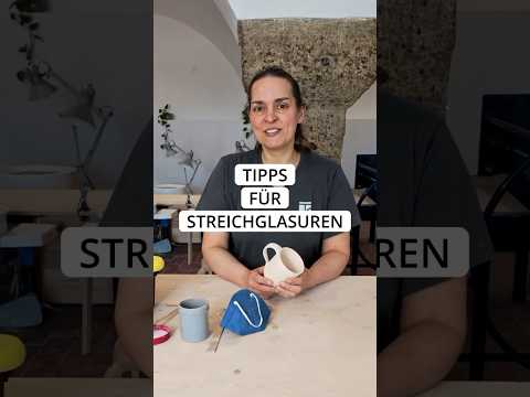 Streichglasuren richtig Anwenden - die besten Tipps für tolle Ergebnisse #töpfern #keramik #shorts