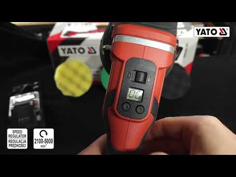Akumuliatorinis poliruoklis „Yato YT-82924“, 18 V, 125 mm, su 4 Ah akumuliatoriumi ir įkrovikliu