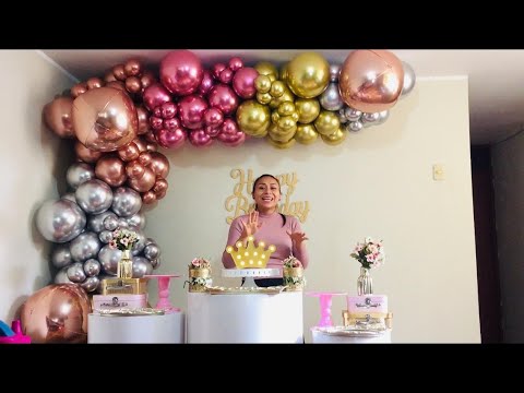 How to make a balloon arch and install it on the wall / Organic arch