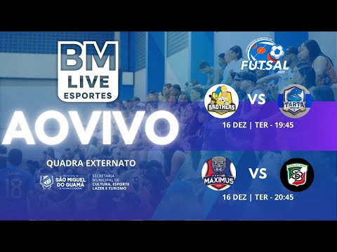 🔴 AO VIVO -  THE BROTHERS X TARTA FUTSAL / MÁXIMUS X SEM BRONCA  AO VIVO COM IMAGENS 2025