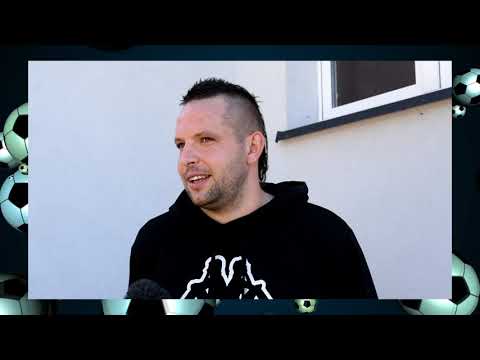 Wojciech Popielecki po pierwszym golu w barwach Stali Jasień (04.10.2020)
