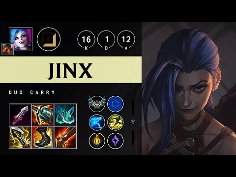 Jinx ADC vs Aphelios - EUW Challenger Patch 25.17