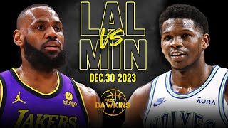 Los Angeles Lakers vs Minnesota Timberwolves Full Game Highlights | December 30, 2023 | FreeDawkins