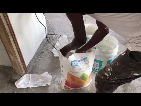 Birla wall putty mixing