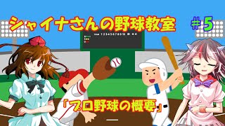 【ゆっくり解説】シャイナさんの野球教室＃５「プロ野球の概要」