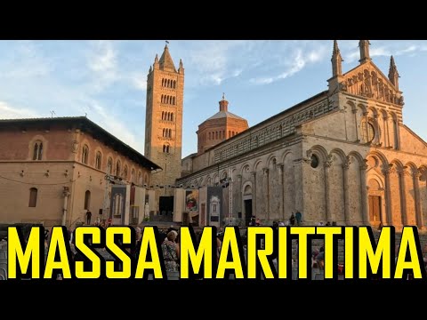 MASSA MARITTIMA [4K] (GR) (TOSCANA),WALKING TOUR 🌎🇮🇹