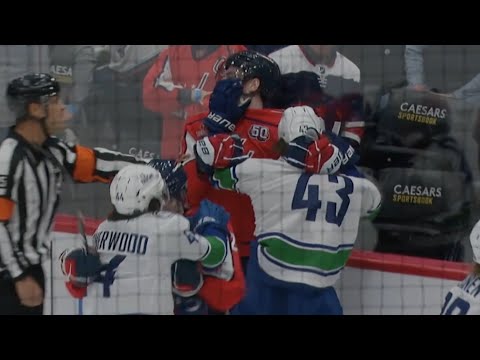 Vancouver & Washington 1st Period Scrum