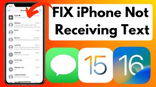 How To Fix iPhone Not Receiving Texts iOS 16/15