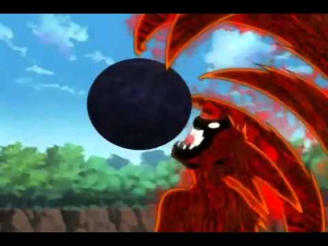 naruto shippudem = 4 colas kyuubi bijuu-dama