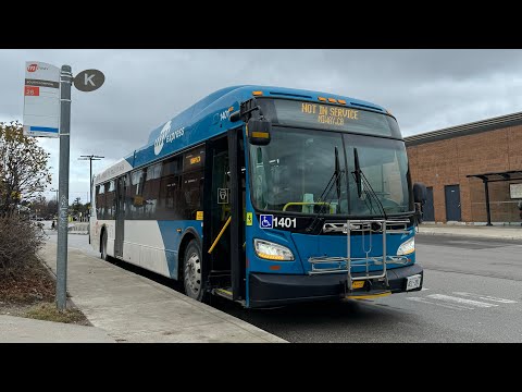 MiWay - Bus Engine Startup (New Flyer XD40 1401)