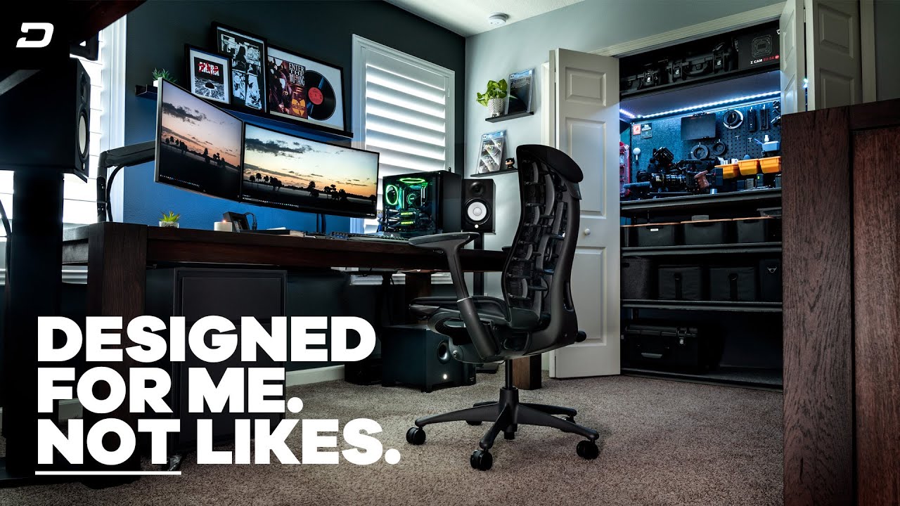 My Home Workstation + DIY Camera Gear Closet (Office Tour)