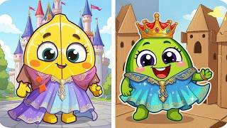 The Golden Princess and the Cardboard Castle 👸✨📦 Play Together 🎵VocaVoca🥑Show Kids Songs