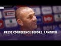 Press conference with Simon Davies before #ANDKVM